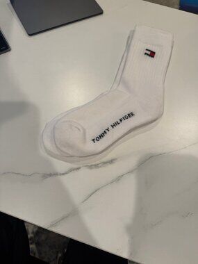 New Single Pair of Kid's Tommy Hilfiger White Socks